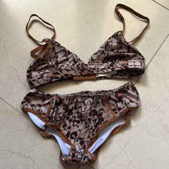 NWOT Spell leopard print bikini - Picture 2 of 6